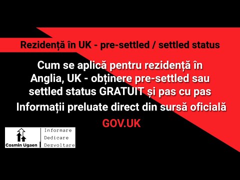 Cum aplici pentru pre-settled sau settled status, pas cu pas  - EU Settlement Scheme (Part 2)