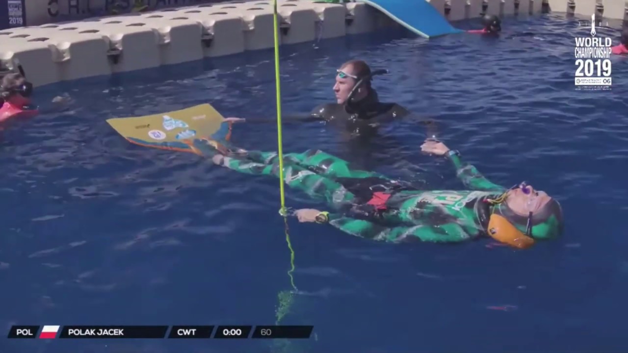 Jacek Polak - CWT 60m - AIDA WC 2019 - Freediving
