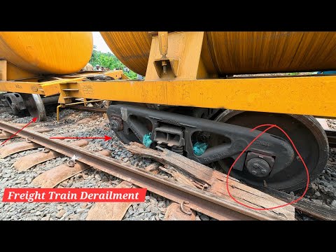 Freight Train Derailment | #railway