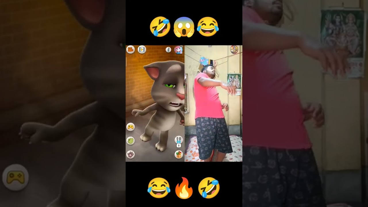 Talking Tom Funny Reaction Real life 🤣🎃😂 