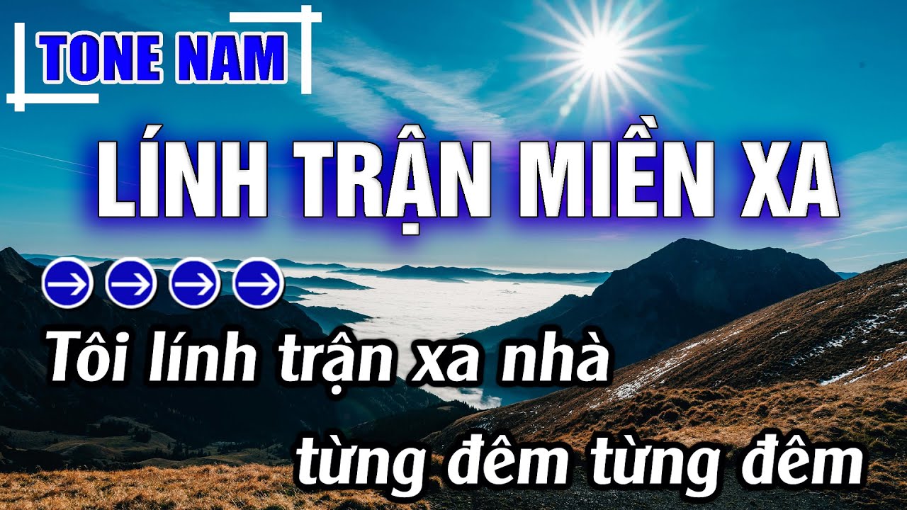 Lính Trận Miền Xa Karaoke Tone Nam ( Dm ) Beat Mới | Karaoke Đăng Khôi
