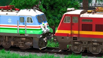 WAP4 to WAP7 LOCOMOTIVE CHANGE | BUMPY RAILROAD | Train Simulator | Railworks 3 | NTG GAMING