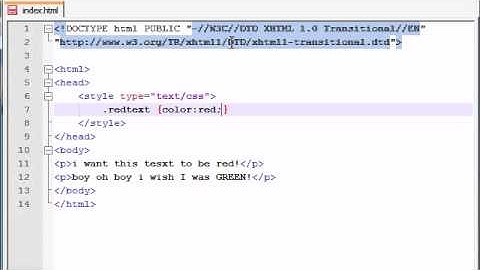 XHTML and CSS Tutorial - 30 - Styling Using Classes