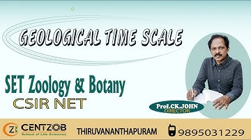 Geological Time Scale - SET Zoology & Botany/CSIR NET