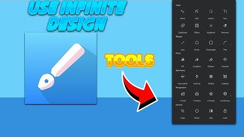 use infinite design tools