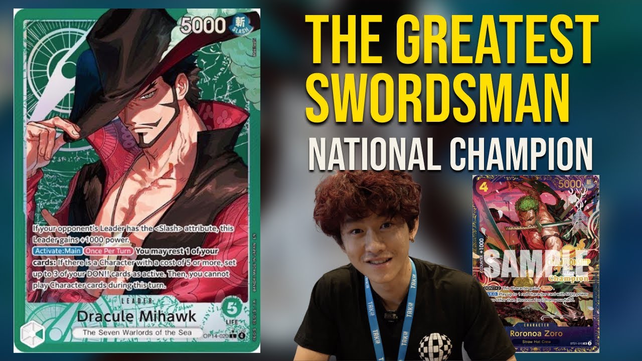 Nationals Champion Mihawk Deck Profile | OP14 - EB04 | One Piece TCG