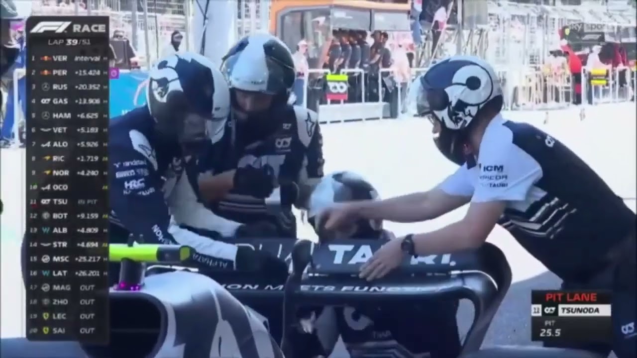 Yuki Tsunoda's Broken DRS Fixed With Duct Tape | Azerbaijan GP - 2022 F1