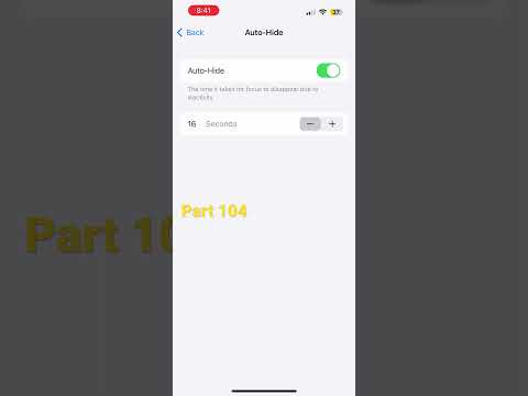 Auto hide and