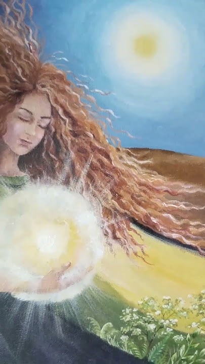 "Твой Свет". Потоковая метафорическая картина. Холст 25×35 см, картина ...