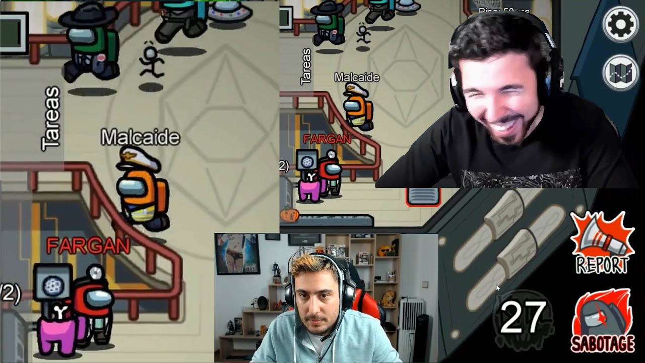 FARGAN MATA ENFRENTE DE TODOS Y WITHZACK SE DELATA - Among Us - Mejores momentos / Fails