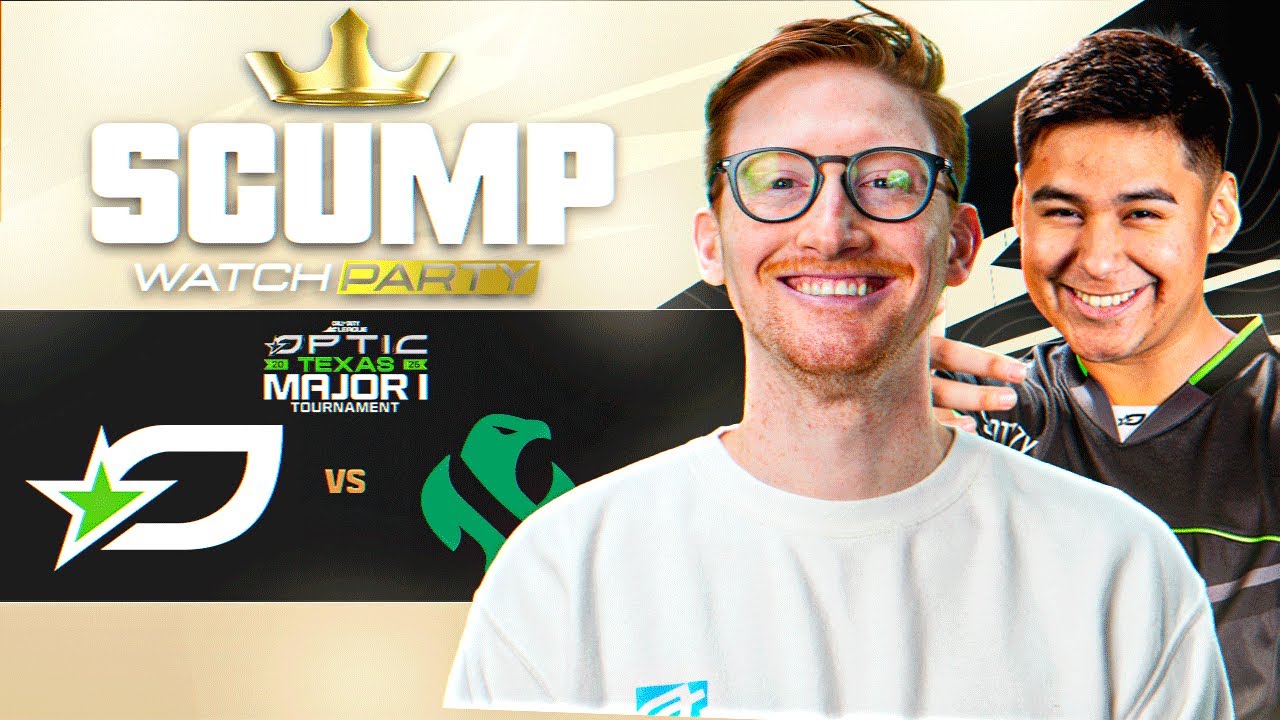 OpTic TEXAS VS RIYADH FALCONS!! SCUMP WATCH PARTY - CDL DALLAS MAJOR 1 DAY 1