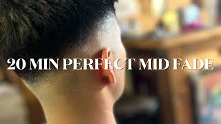 Perfect mid fade- 20 min flawless mid fade by The big kahuna barbershop and podcast 61 views 5 days ago 10 minutes, 51 seconds