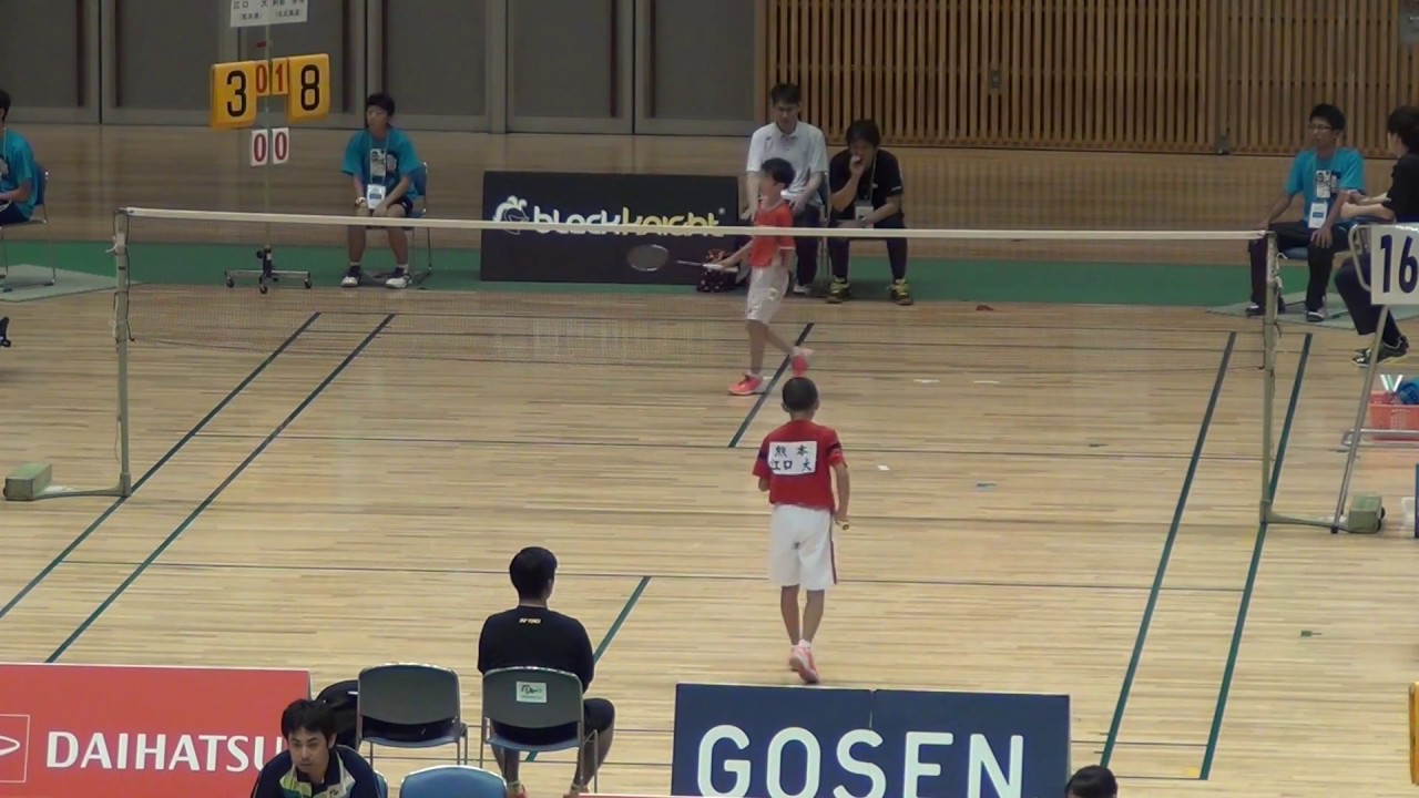 バドミントン 2017年全国ａｂｃ大会 ａグループ男子 予選リーグ 阿部学斗ｘ江口 大 Youtube