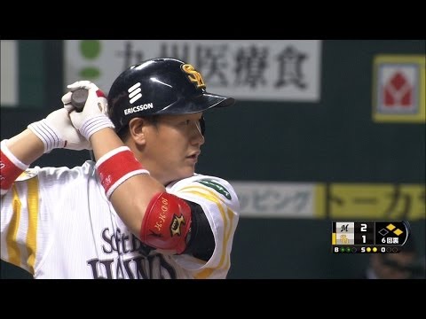 連日マルチ安打！4番・李大浩の同点適時打 2014.03.29 H-M