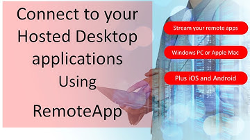 Using RemoteApp to connect to applications on a Hosted Desktop