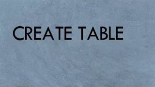 QUERY MYSQL CREATE, INSERT, ALTER (phpmyadmin)