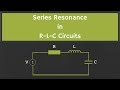 Series resonance in rlc circuit
