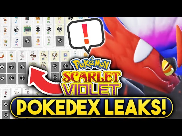 ALL 230+ RETURNING POKEMON LEAKED UPDATED! GEN 9 POKEDEX! Pokemon Scarlet & Violet  Leaks! 