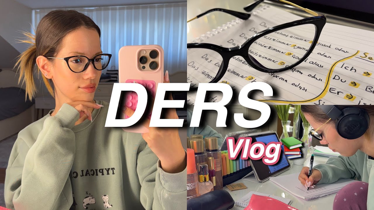 DERS VLOG📚 | Sınav haftası😢 | Rüya Akarpa 