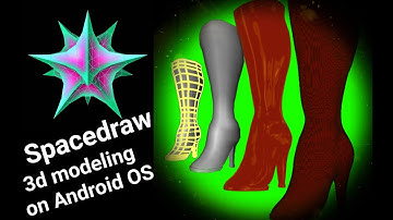 Spacedraw tutorial. Create 3d Reference room cube and model lowpoly women