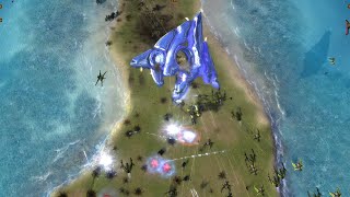 Cybran vs Seraphim - M27 AI vs M27 AI - Supreme Commander Forged Alliance