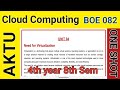 UNIT 04 || CLOUD COMPUTING || AKTU || BOE 082 || ONE SHOT 