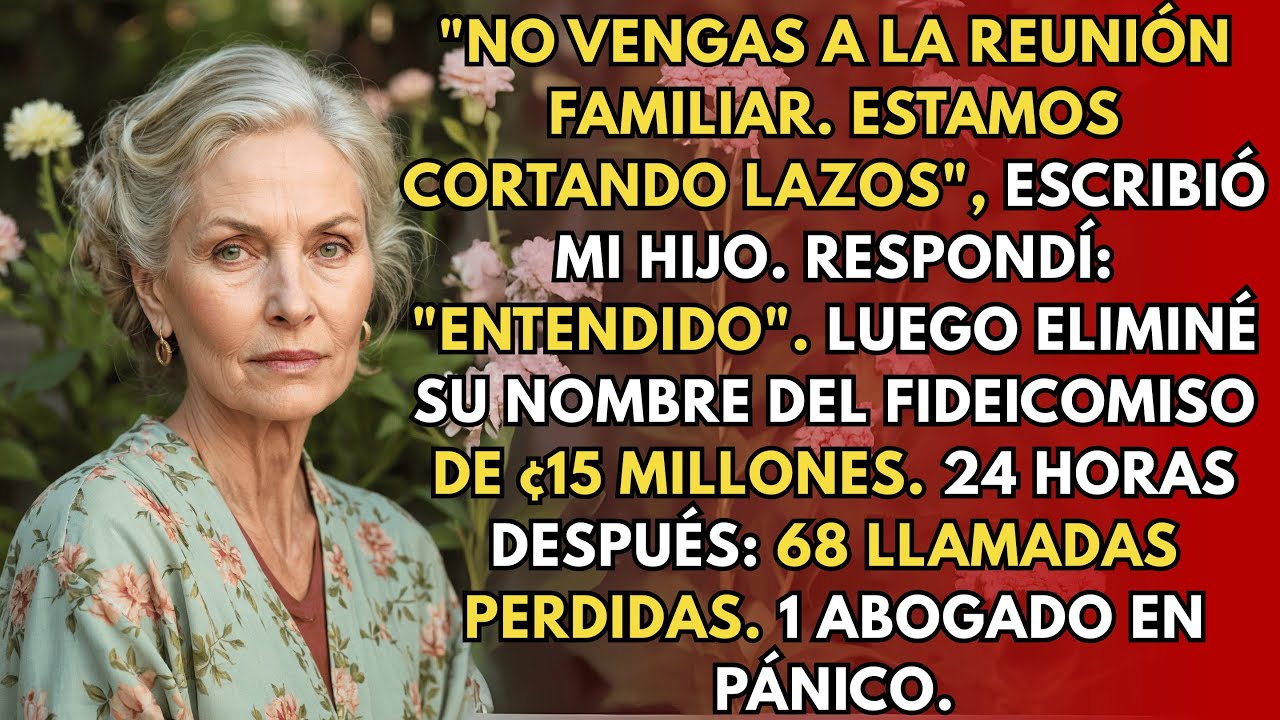 Mi Hijo Me Envió Una Carta No Vengas a la Reunión Familiar  Respondí Entendido