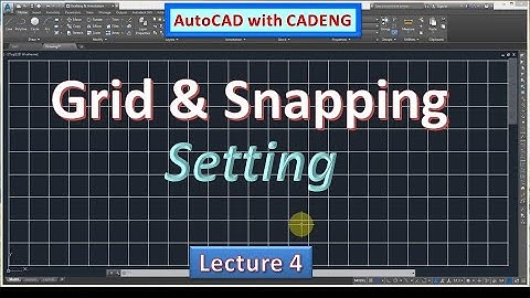 Grid & Snap Settings or Options AutoCAD with CADENG - Whatsapp Status