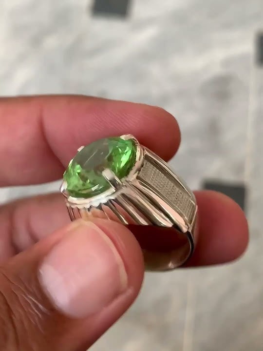 Natural Peridot Ring #rings #ringstone
