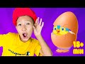 Who&#39;s inside the eggs! + More Nursery Rhymes &amp; Kids Songs