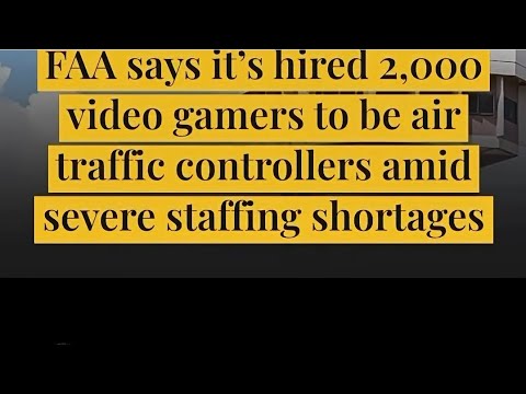FAA Recruits GAMERS as Air Traffic Controllers?! 😳 #FAA #Trump #AirTravel