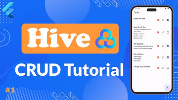 (1/2) Flutter Hive Database CRUD operations | Build a todo App