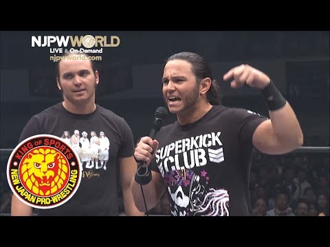 Young Bucks throw down their challenge for the IWGP Heavyweight Tag Championship!