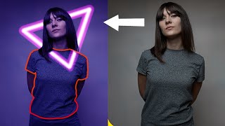 Neon light effect | photo effect tutorial