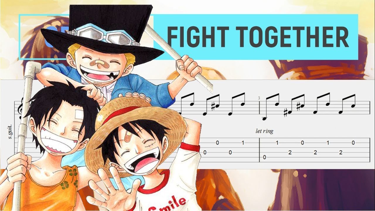 One Piece Op 14 Fight Together Fingerstyle Guitar Tab Youtube