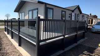 The Stunning Love Oakland Lodge 2 Bedroom 40 x 20 Sited With Decking On 12 Month