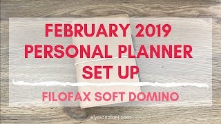 FEBRUARY 2019 EVERYDAY CARRY PERSONAL PLANNER SET UP | FILOFAX SOFT DOMINO screenshot 1