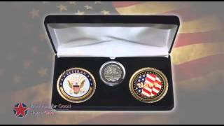 Military Gift Packages - Three Coin Gift Box - Products for Good