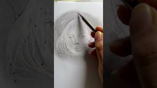 Hair drawing Step by step #drawing #shorts