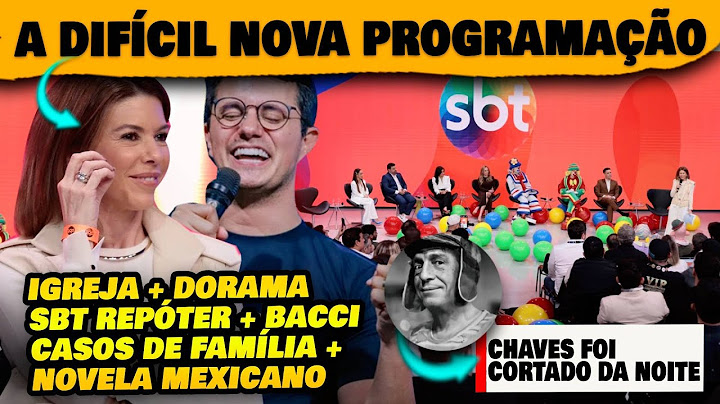 🚨Polêmica nova grade do SBT tem Igreja, Dorama, Novela mexicana e saída de Chaves