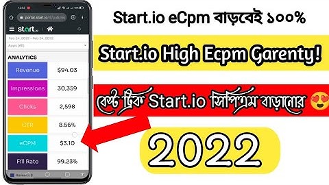start.io How to increase start io ECPM