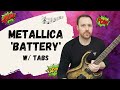 Metallica Battery Guitar Lesson + Tutorial