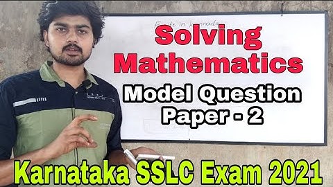KSEEB SSLC Mathematics MCQ Model Question Paper-2 Key Answers