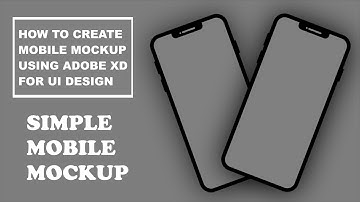 How to create Simple Phone Mockup in Adobe XD | Simple Phone Mockup | Adobe XD