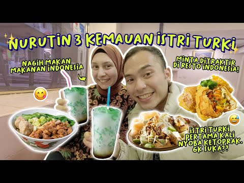 Panduan Memasak Pertama Kali Istri Turki Coba ini di Resto Indonesia 😆 NURUTIN 3 KEMAUAN ISTRI TERCINTA 💕🇹🇷 Yang Enak Dimakan