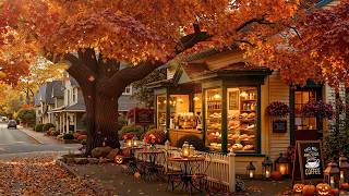 Relaxing Autumn Day at a Vintage Fall Bakery Café 🍂 Warm Jazz, Pumkins & Books to Ease Your Mind☕ screenshot 3