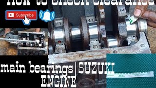 how to check/measure clearance main bearings#SUZUKI F6A|Tamjuns Vlog.