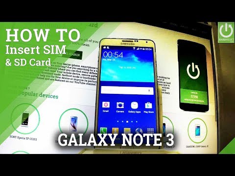 SAMSUNG Galaxy Note 3 INSERT SIM & Micro SD Card