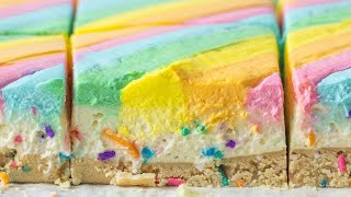 Rainbow Cheesecake Bars!