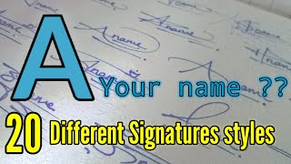 Top 20 signature styles | A letter signature styles | A stylish signature | A signature styles |sign